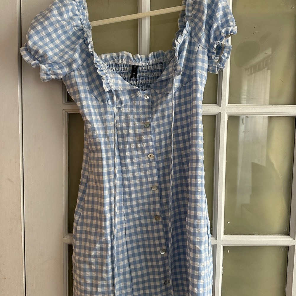 Blue Gingham Dress